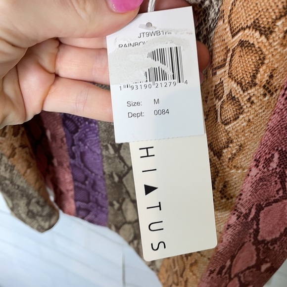 NWT HIATUS Snake Print Tank Top - Picture 10 of 15